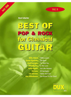 Best of Pop & Rock for Classical Guitar Vol. 9